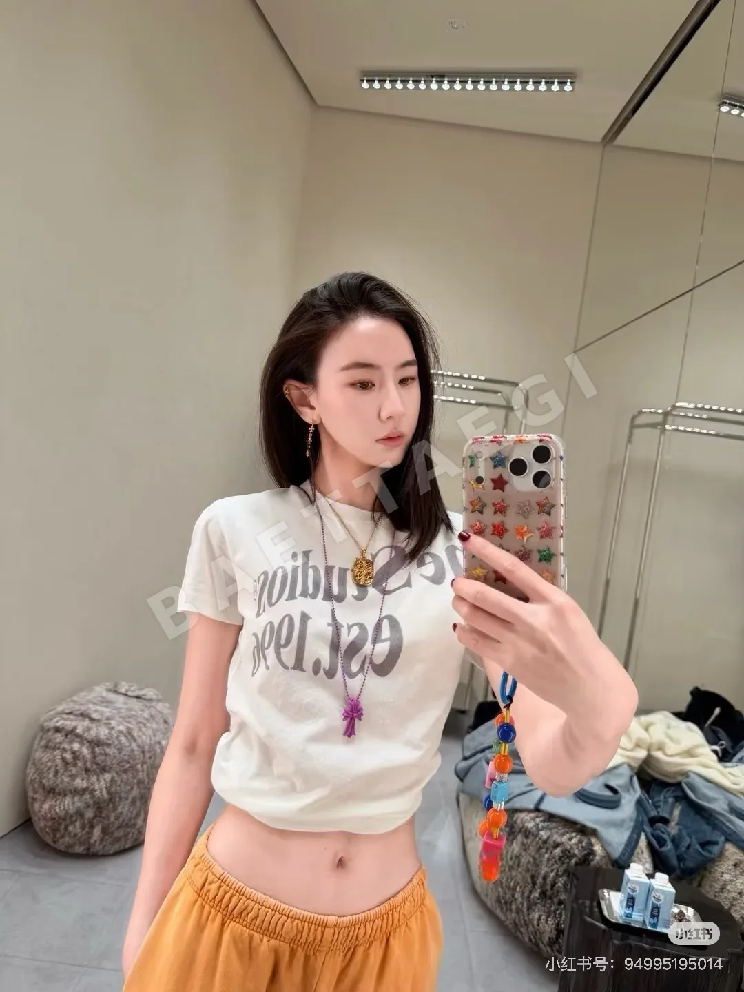 디올 여성 크루넥 코튼 반팔 티셔츠 상세 이미지 9