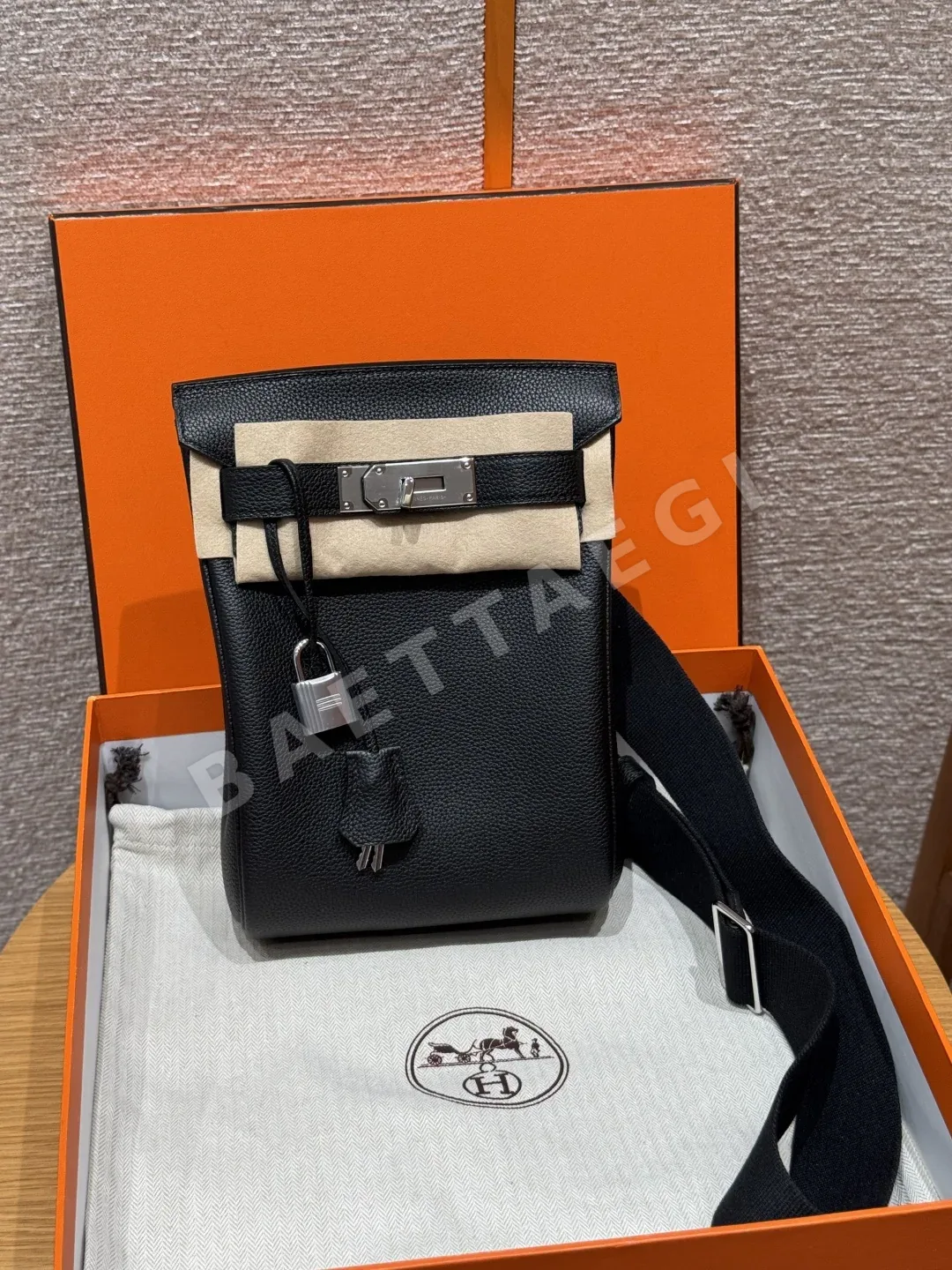 에르메스 핵 아 도 토고 가죽 백팩 166683
