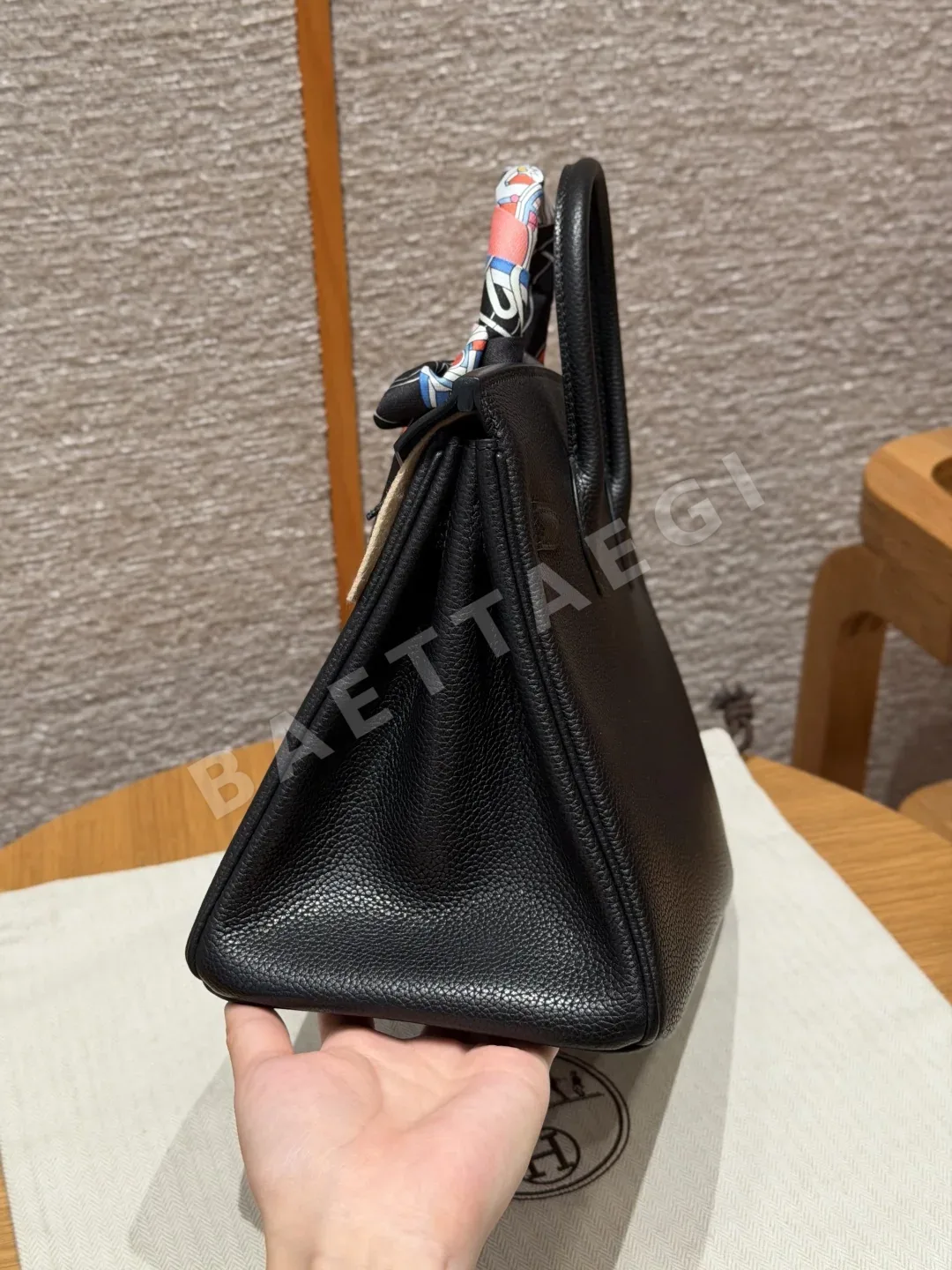 에르메스 버킨 25 토고 가죽 가방 상세 이미지 4