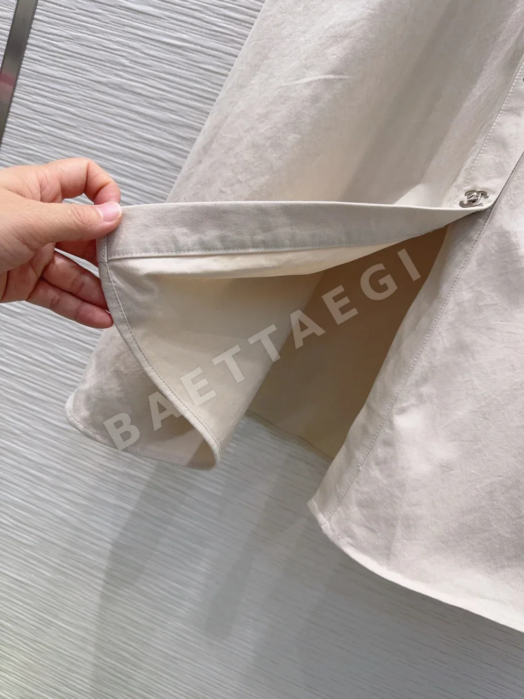 샤넬 테크니컬 원단 여성 데님 원피스 상세 이미지 6