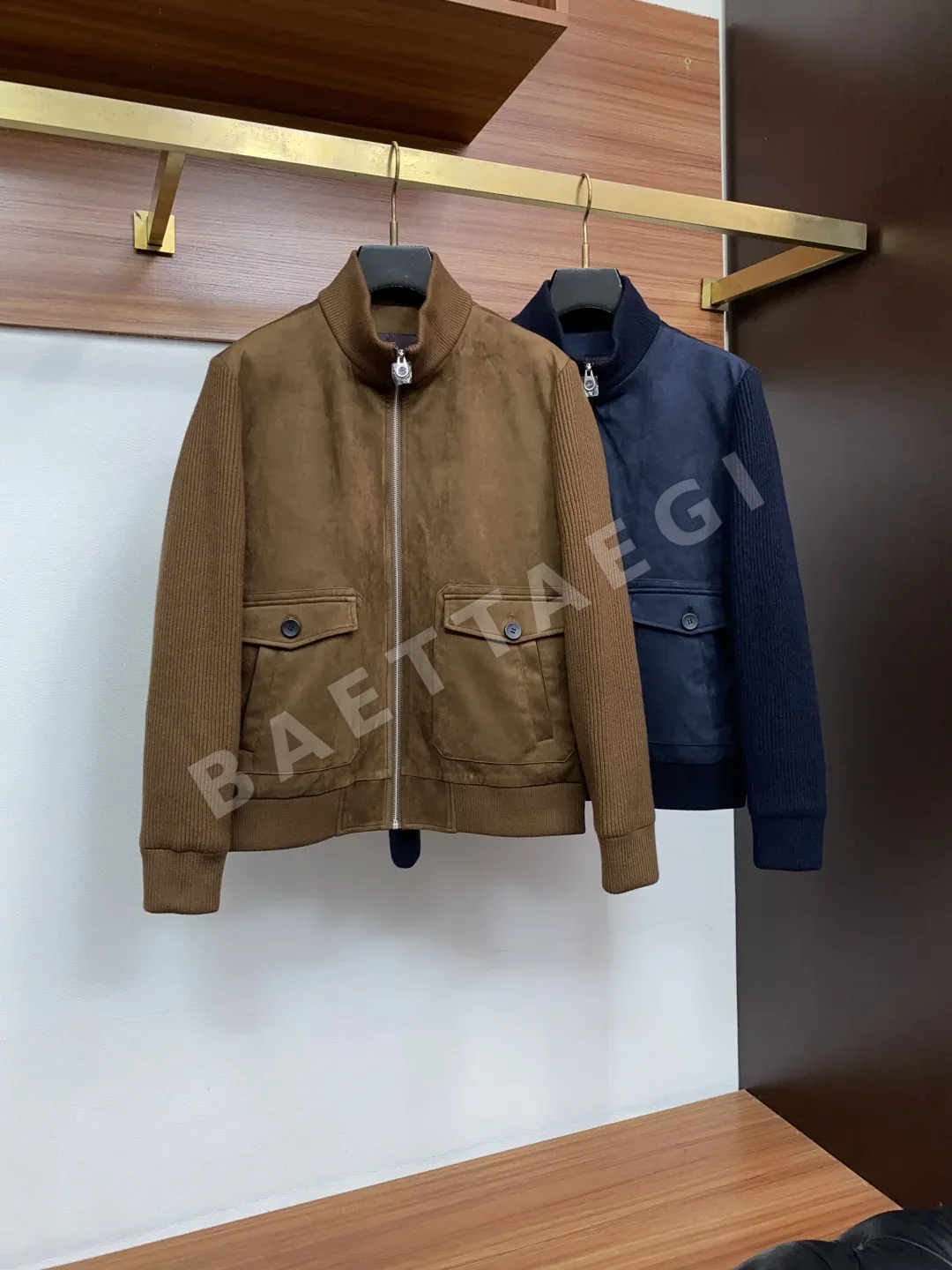 로로피아나 니트 패치워크 다운 자켓 상세 이미지 10