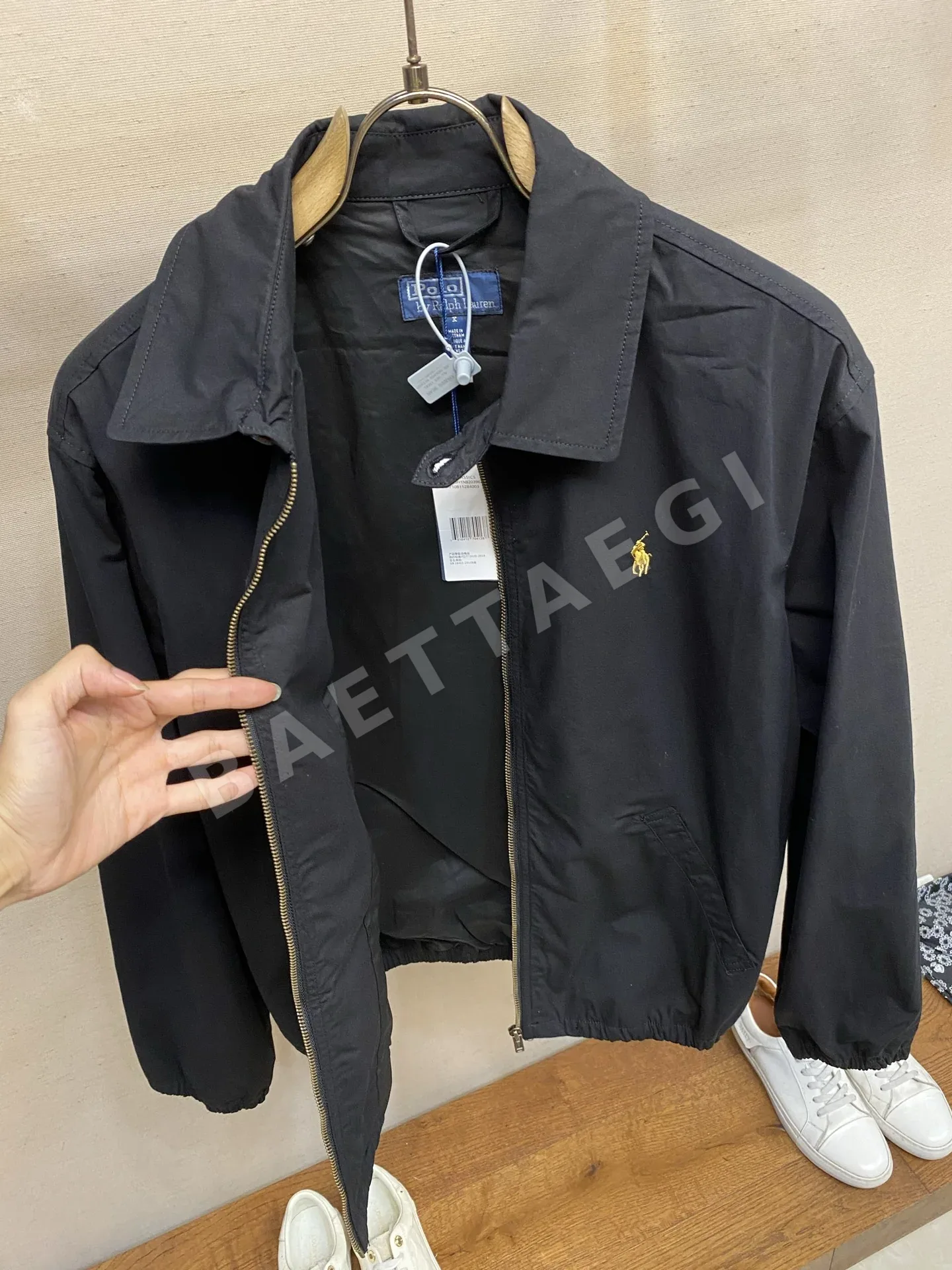 폴로 코튼 포플린 자수 남성 자켓 상세 이미지 8