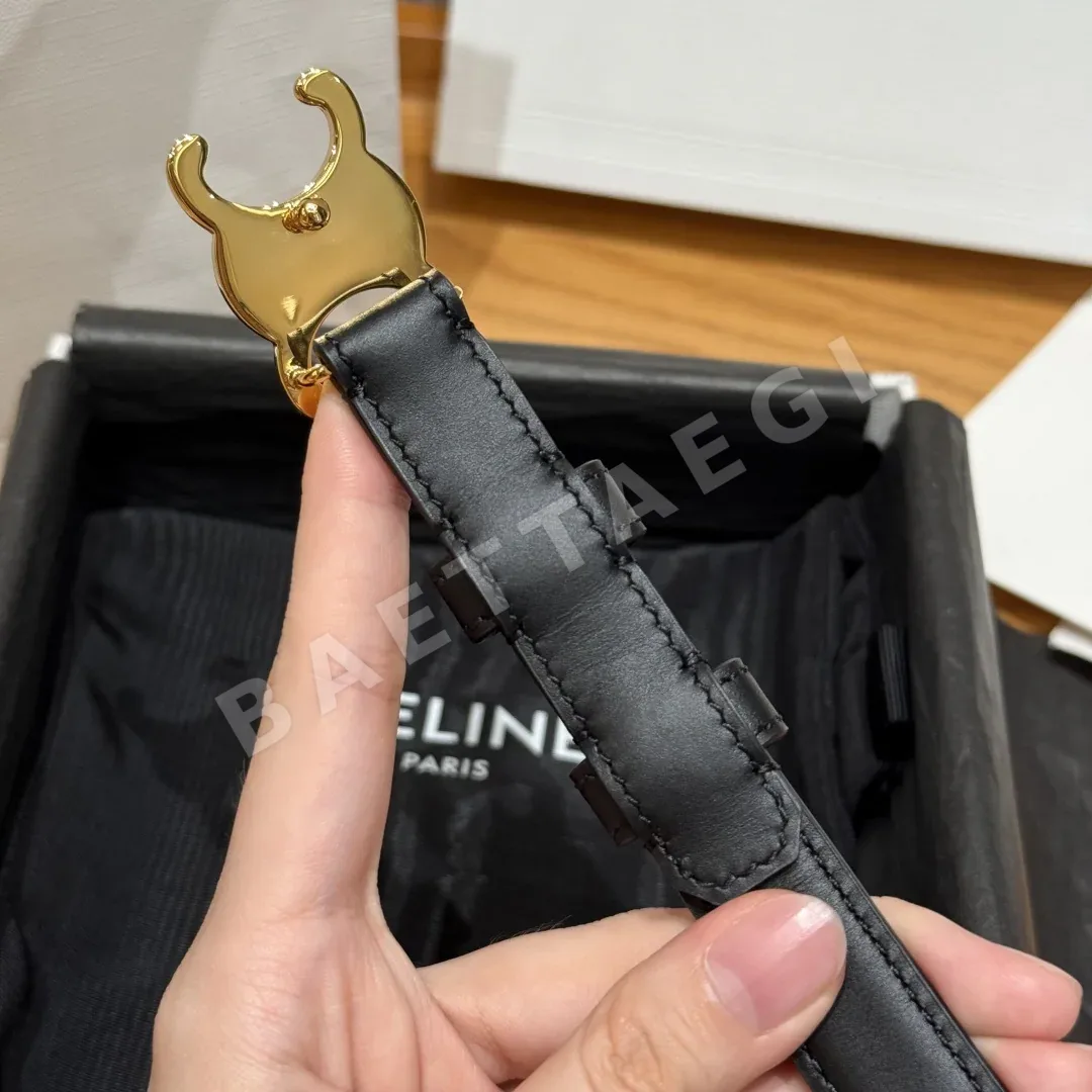 셀린느 개선문 로고 소가죽 벨트 상세 이미지 5
