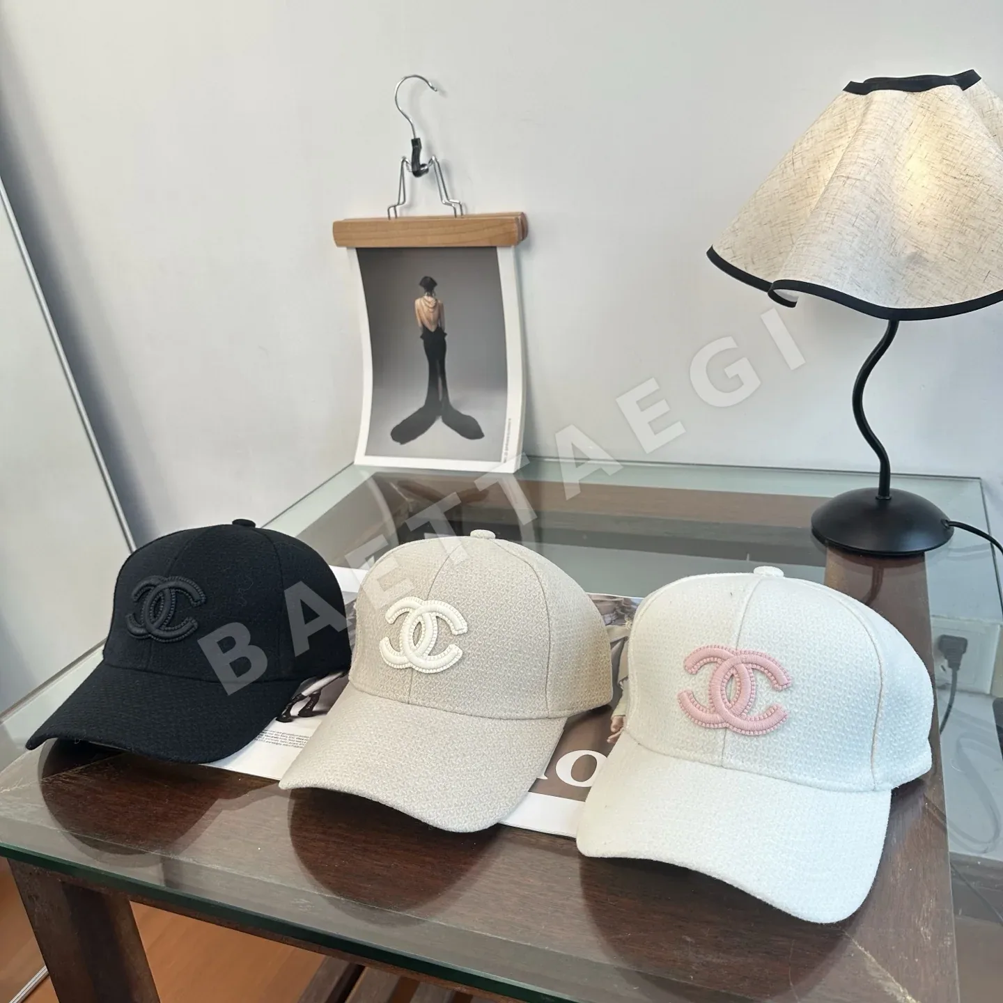 샤넬 패턴 미니 야구모자 185716