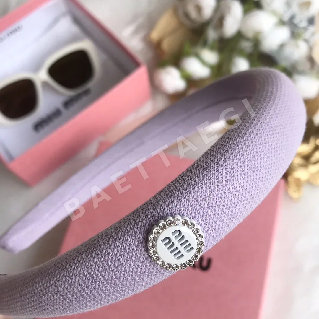 미우미우 퍼플 헤어밴드 상세 이미지 5