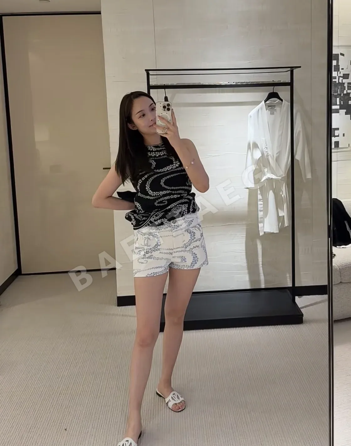 샤넬 코코 비치 데님 여성 바지 상세 이미지 7