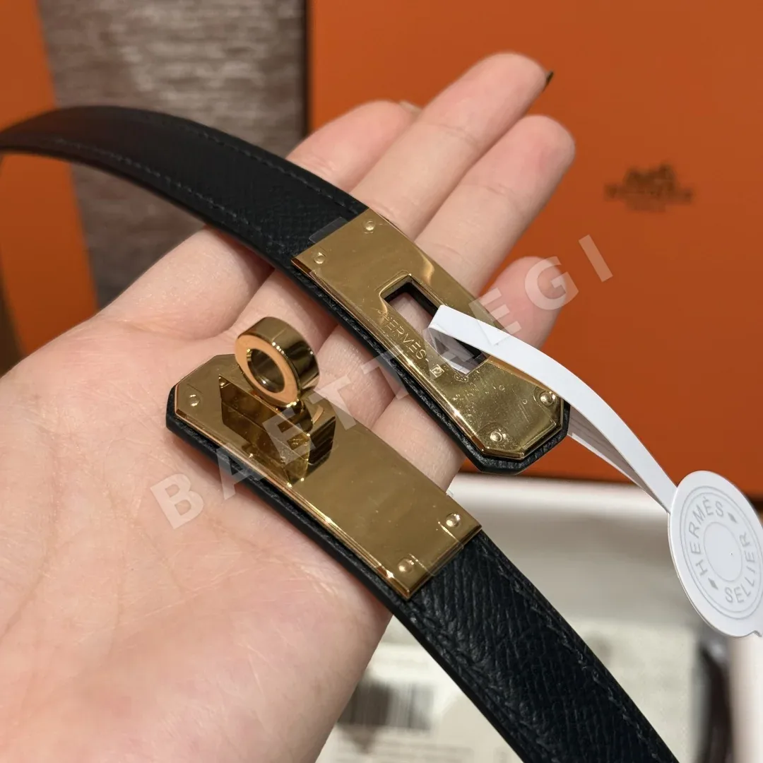 에르메스 켈리 버클 18mm 에슈프롬 가죽 벨트 상세 이미지 8