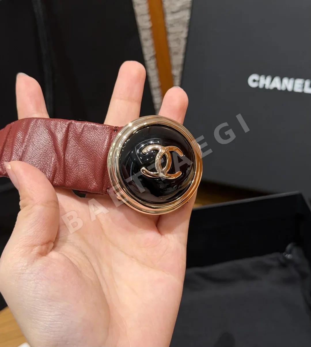 샤넬 플리츠 고무 30mm 벨트 상세 이미지 2