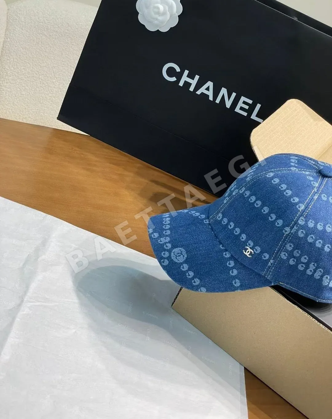 샤넬 라이트 데님 베이스볼캡 상세 이미지 4