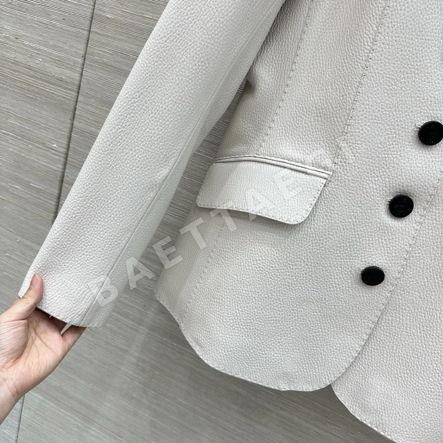 에르메스 여성 램스킨 테일러드 자켓 상세 이미지 6