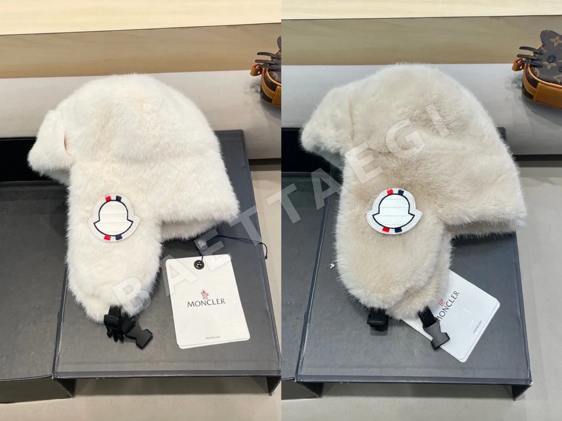 몽클레르 플러시 귀마개 모자 상세 이미지 5