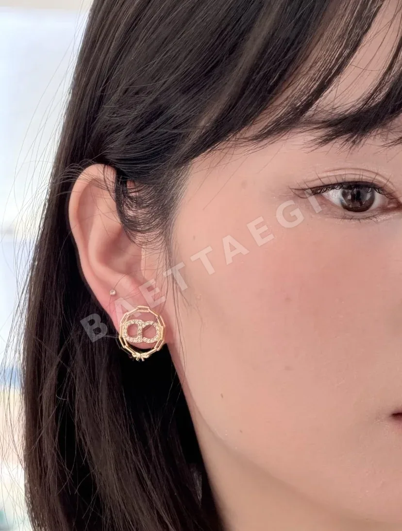 디올 체인 CD 라인스톤 귀걸이 상세 이미지 2