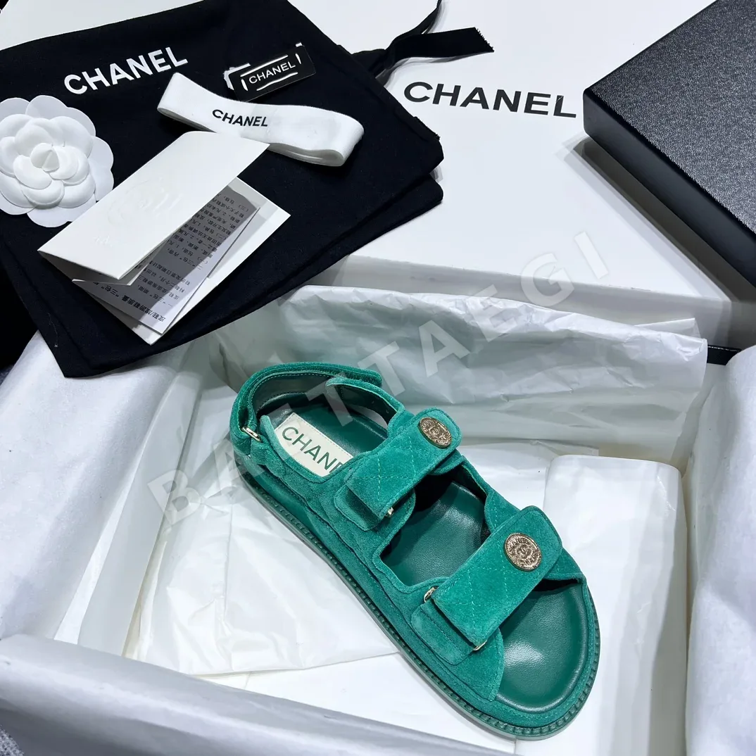 샤넬 클래식 더블 C 벨크로 비치 슈즈 상세 이미지 7