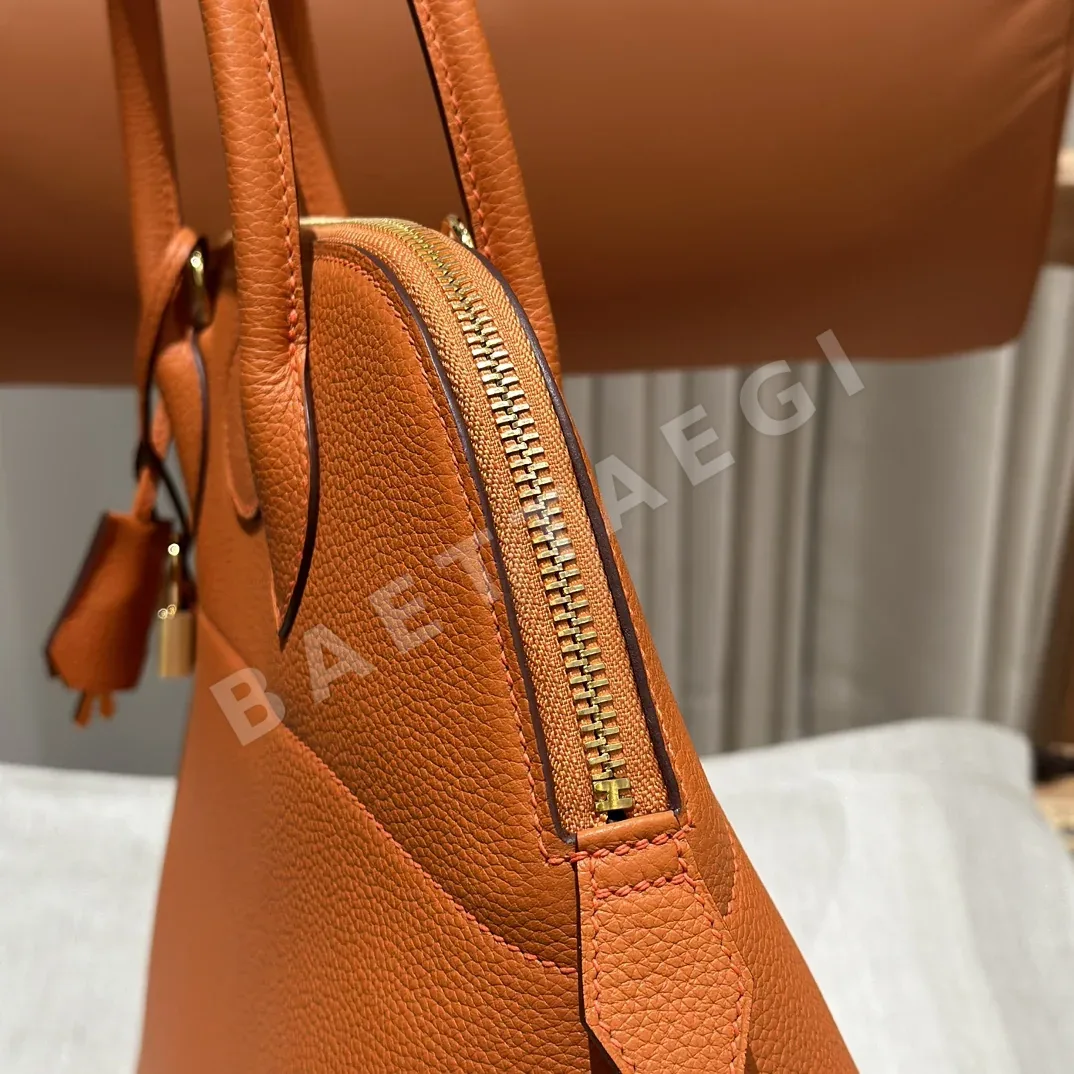 에르메스 볼리드 31 cm 오렌지 토고 가방 상세 이미지 5