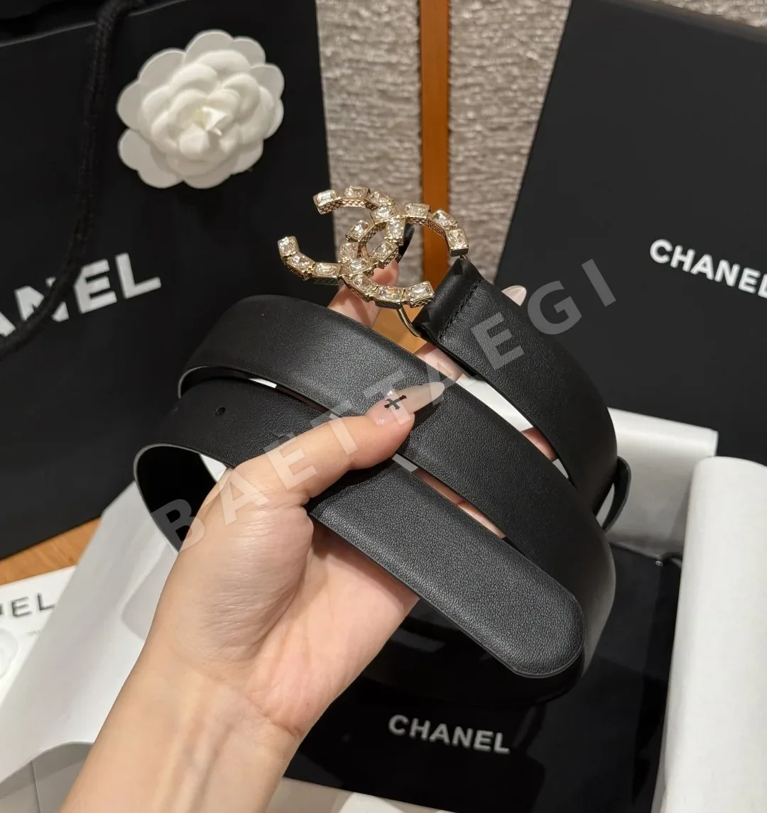 샤넬 클래식 더블 C 라인스톤 벨트 상세 이미지 2