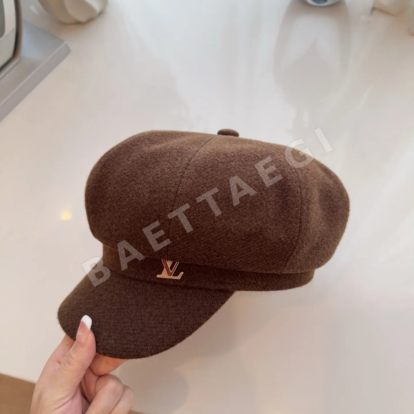 루이비통 울 소재 팔각형 덕빌 모자 상세 이미지 3