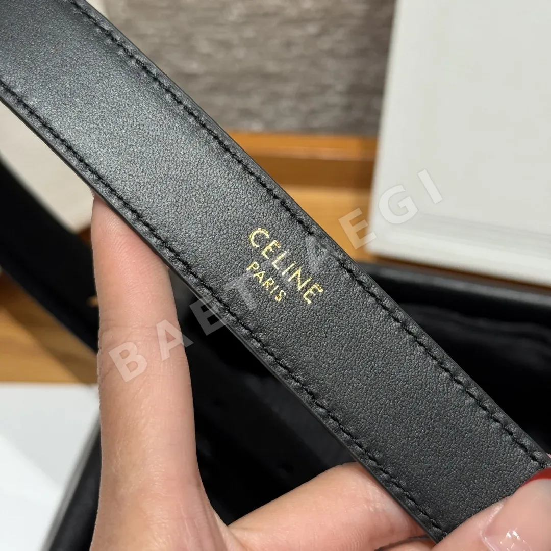 셀린느 TRIOMPHE 스웨이드 소가죽 벨트 상세 이미지 9