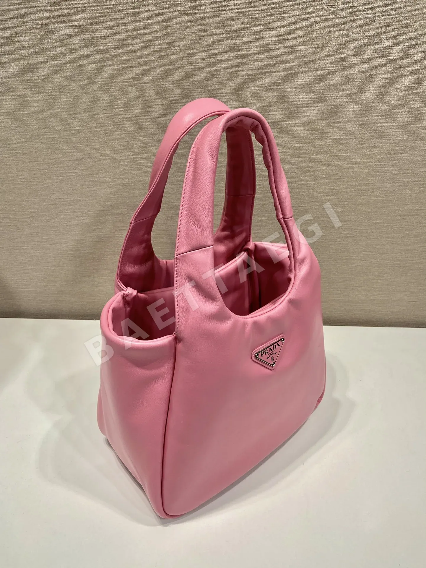 프라다 램스킨 더블 핸들 토트백 1BG413 상세 이미지 3