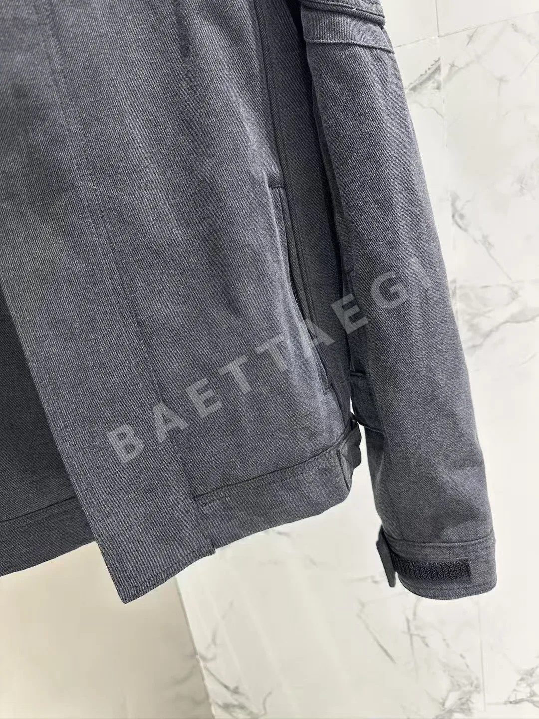 발렌시아가 바이커 레더 여성 자켓 상세 이미지 6