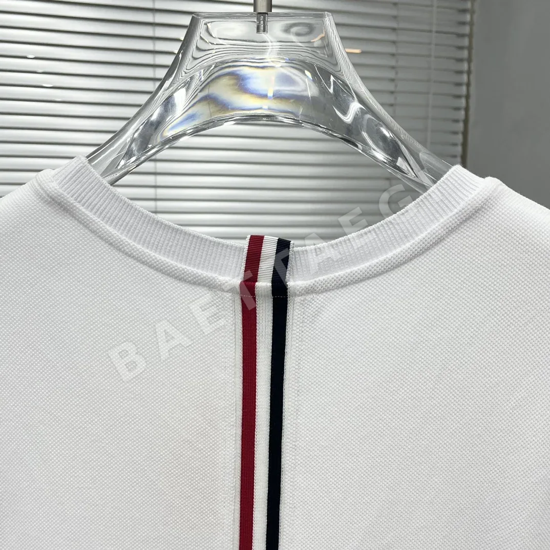 톰브라운 피케 크루넥 반팔 셔츠 상세 이미지 8