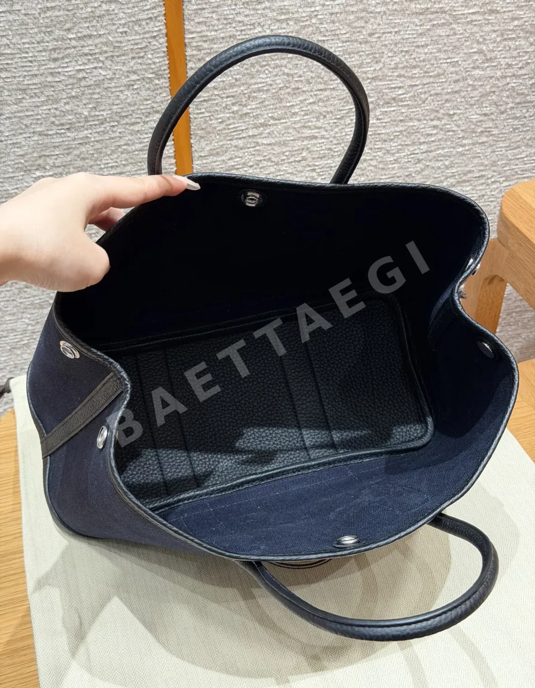 에르메스 가든 파티 캔버스 가방 30 cm 상세 이미지 6