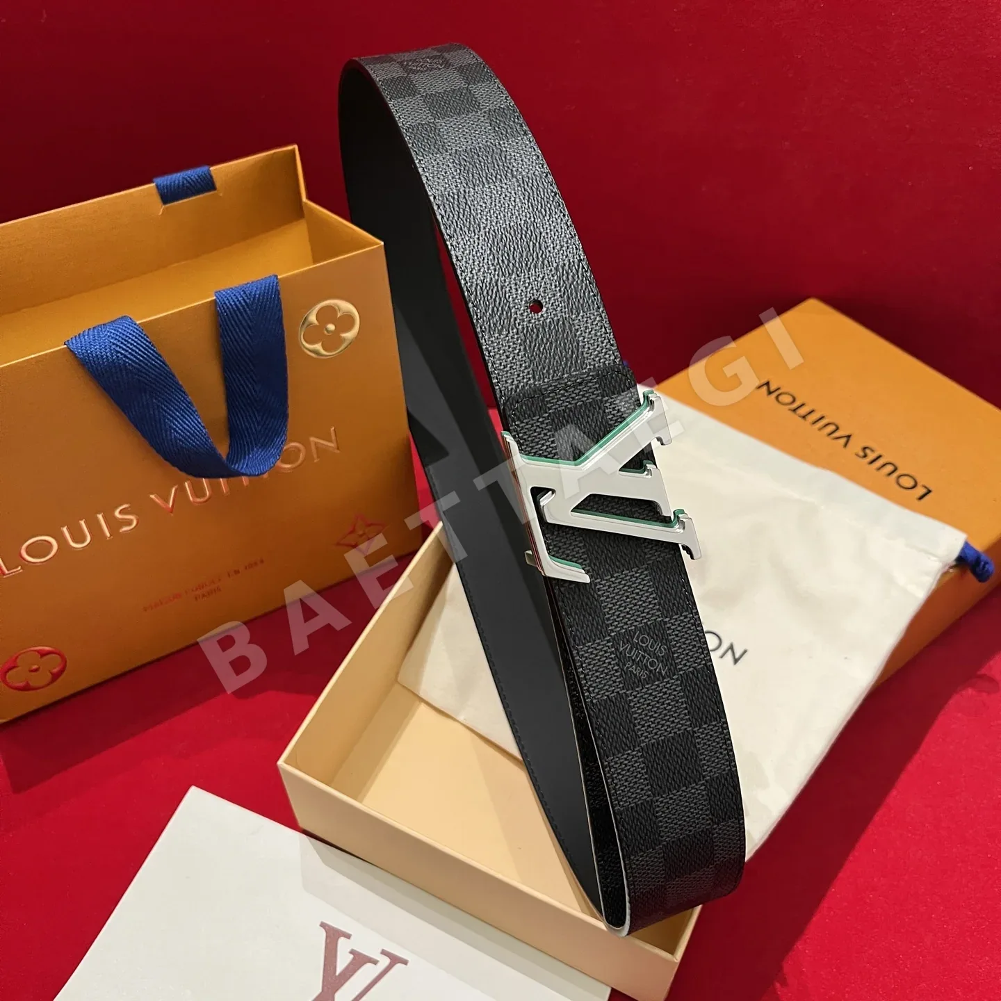 루이비통 LV 옵티컬 버클 캔버스 벨트 상세 이미지 6