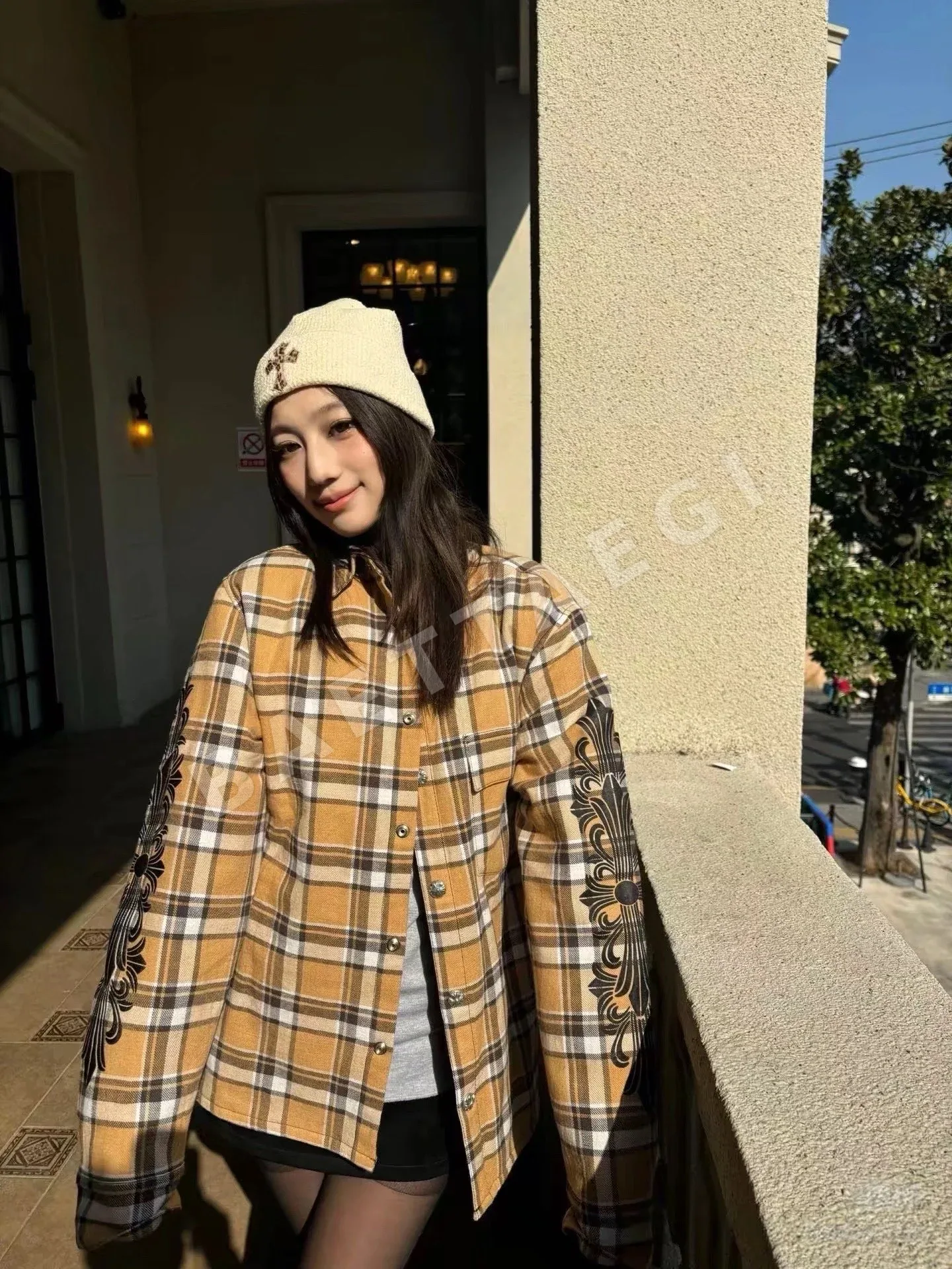 크롬하츠 레오파드 프린트 호스헤어 비니 상세 이미지 3