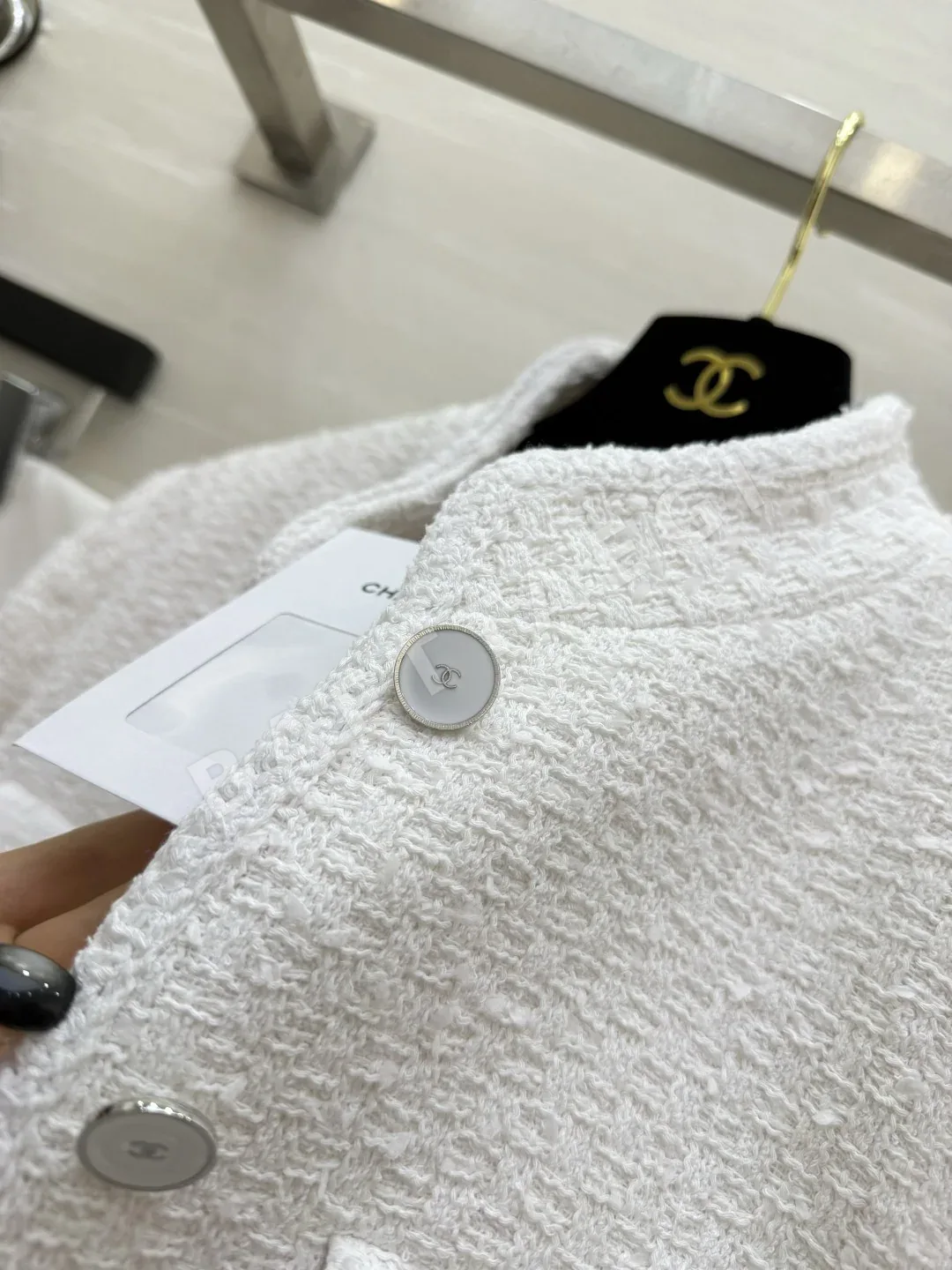 샤넬 트위드 하이넥 여성 자켓 상세 이미지 8