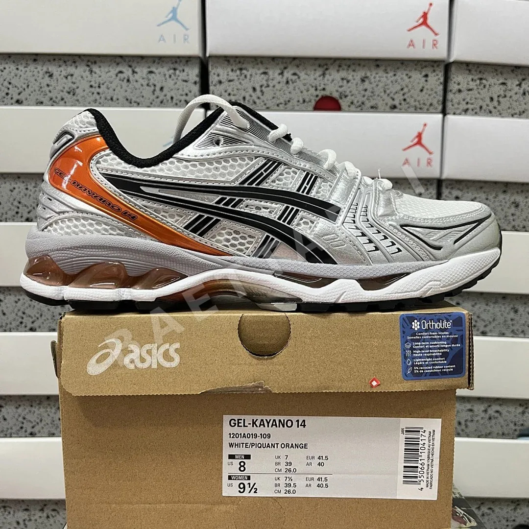 아식스 [TOP] 젤 카야노 14 1201A019-109 200306 Asics Gel-Kayano 14 White Piquant Orange