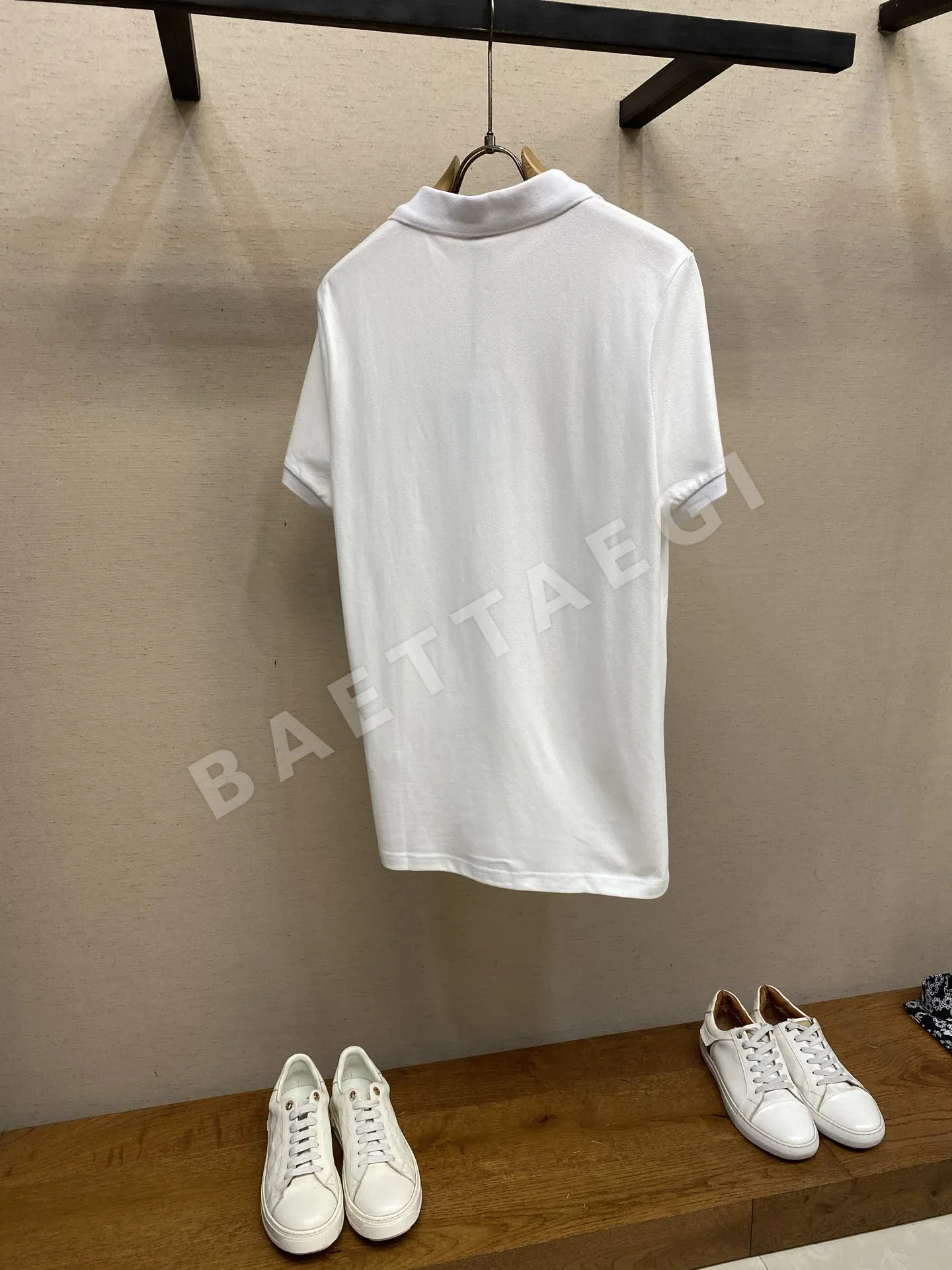 몽클레르 남성 코튼 반팔 폴로셔츠 상세 이미지 2