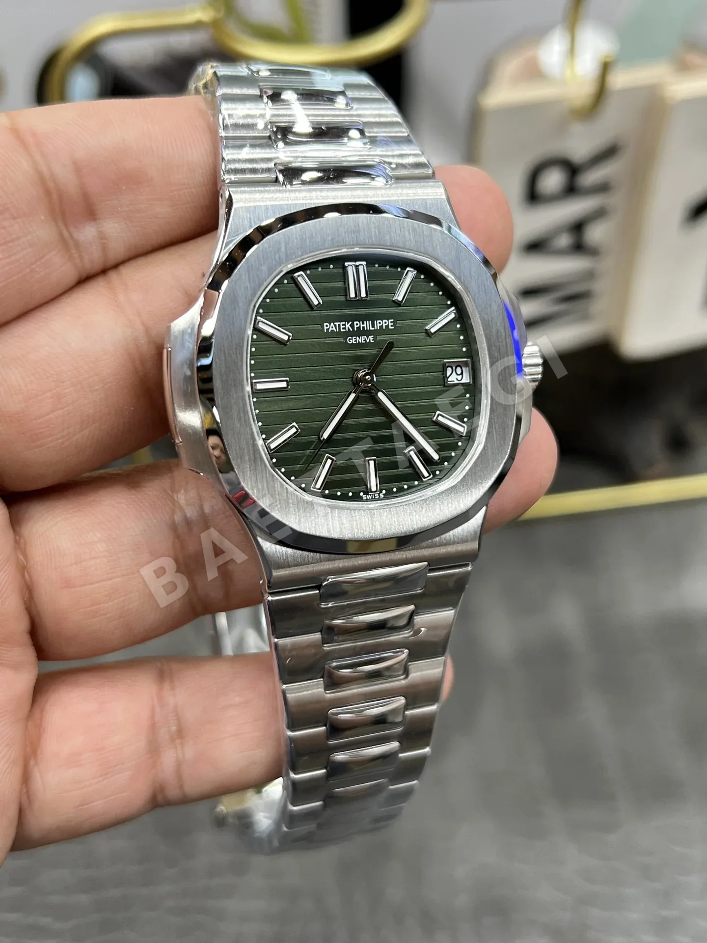 파텍필립 노틸러스 5711 다이아 자동 레플리카 43969 Patek Philippe 상세 이미지 3