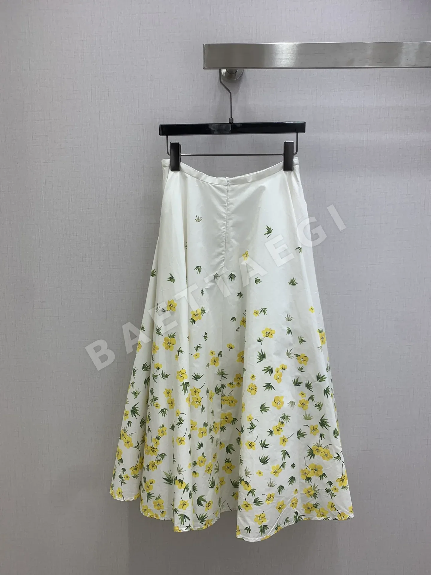 디올 프린트 롱 스커트 상세 이미지 9
