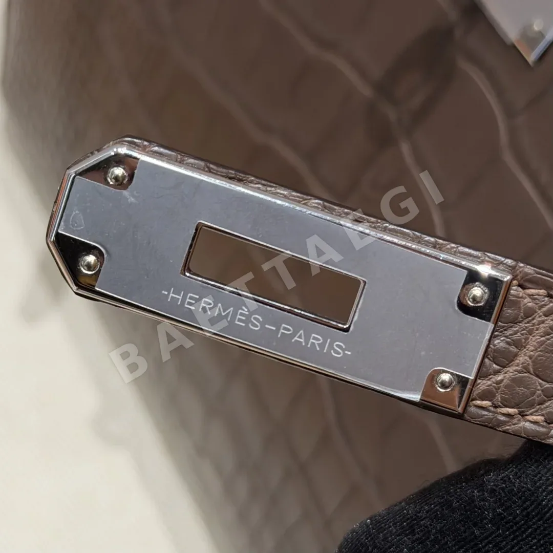 에르메스 켈리 매트 악어가죽 클러치백 25 CM 상세 이미지 7