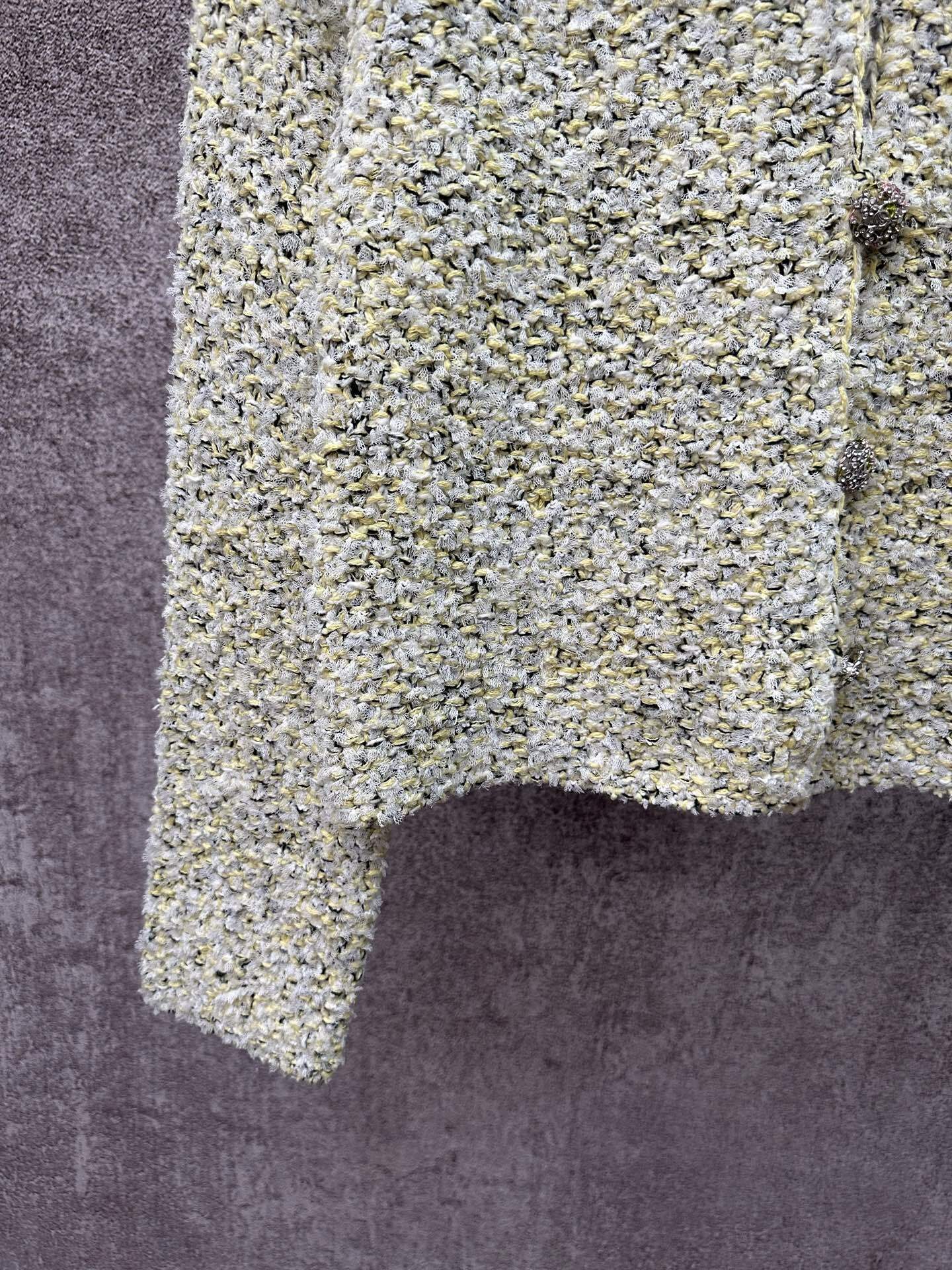 샤넬 꽃무늬 혼방사 여성 가디건 상세 이미지 8