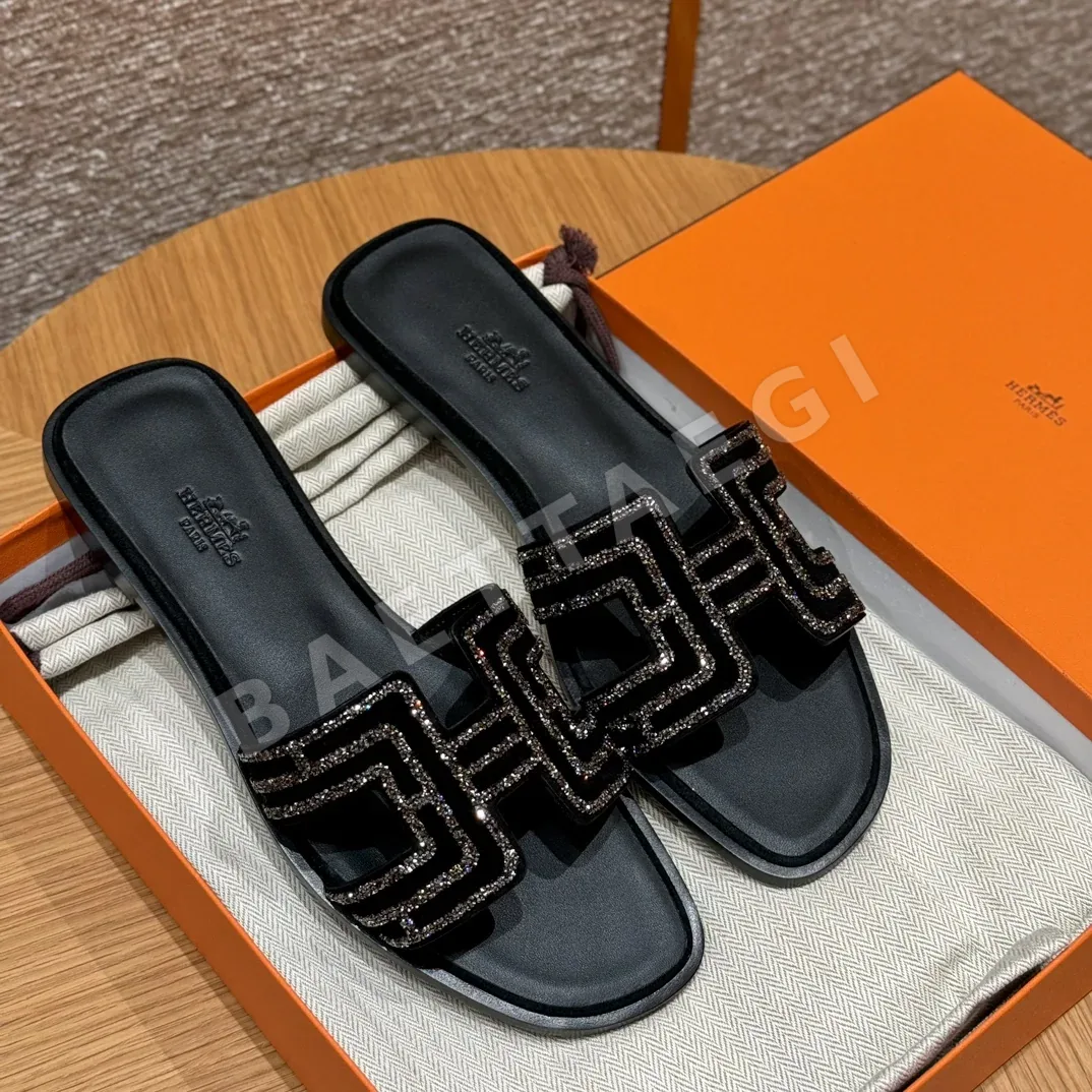 에르메스 오란 샌들 스웨이드 165705