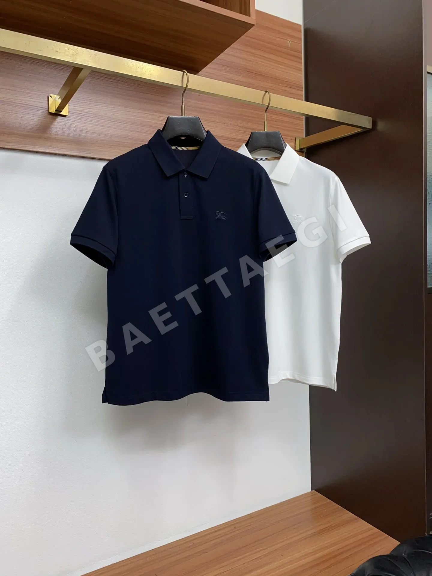 버버리 남성 피케 면 폴로 반팔 티셔츠 상세 이미지 9
