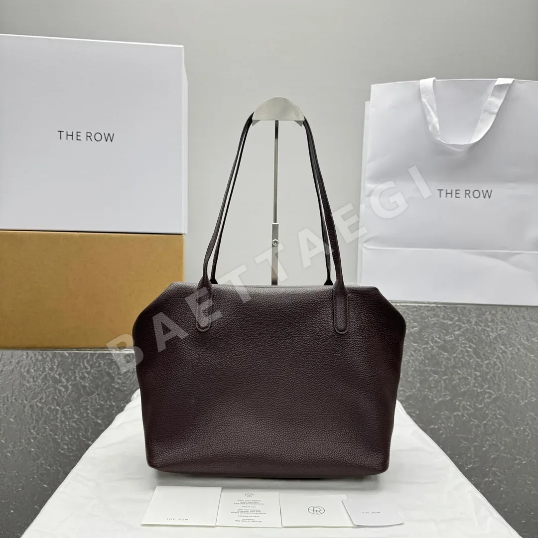 더로우 초콜릿 컬러 토트 숄더백 128651