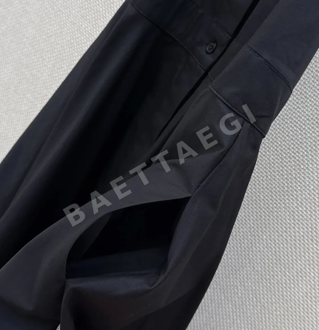 폴로 홀터넥 백리스 롱 원피스 상세 이미지 6
