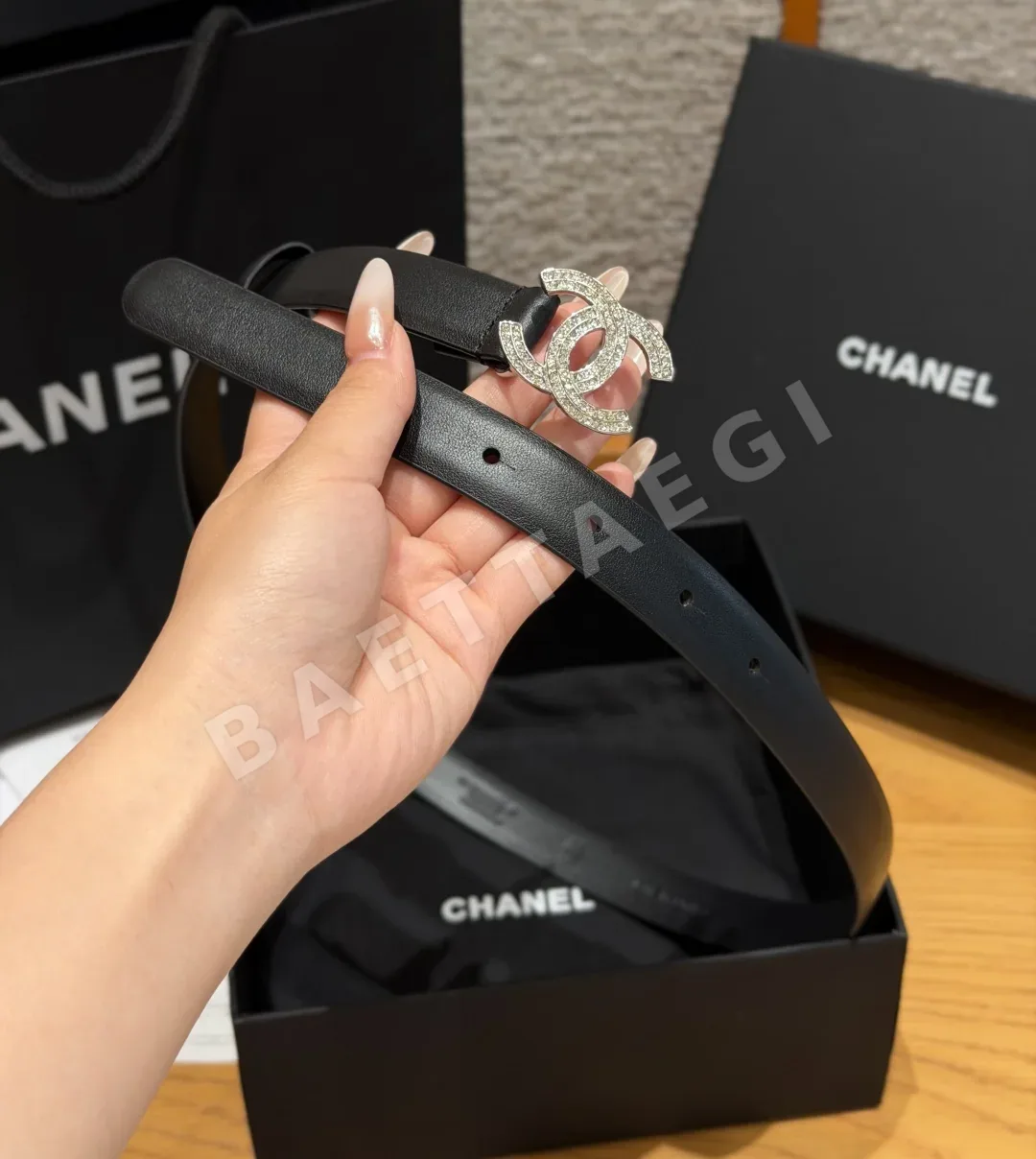 샤넬 더블 C 크리스탈 벨트 상세 이미지 3
