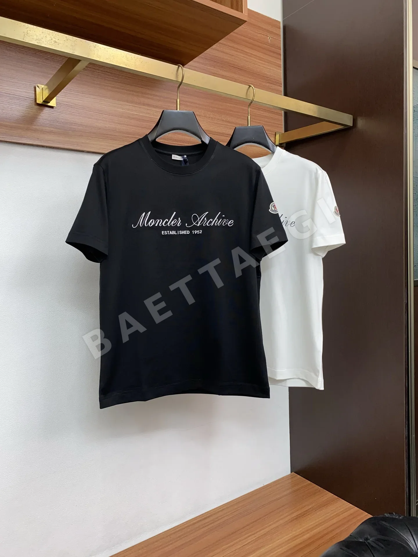 몽클레르 면 크루넥 반팔 티셔츠 남성용 P250 상세 이미지 9