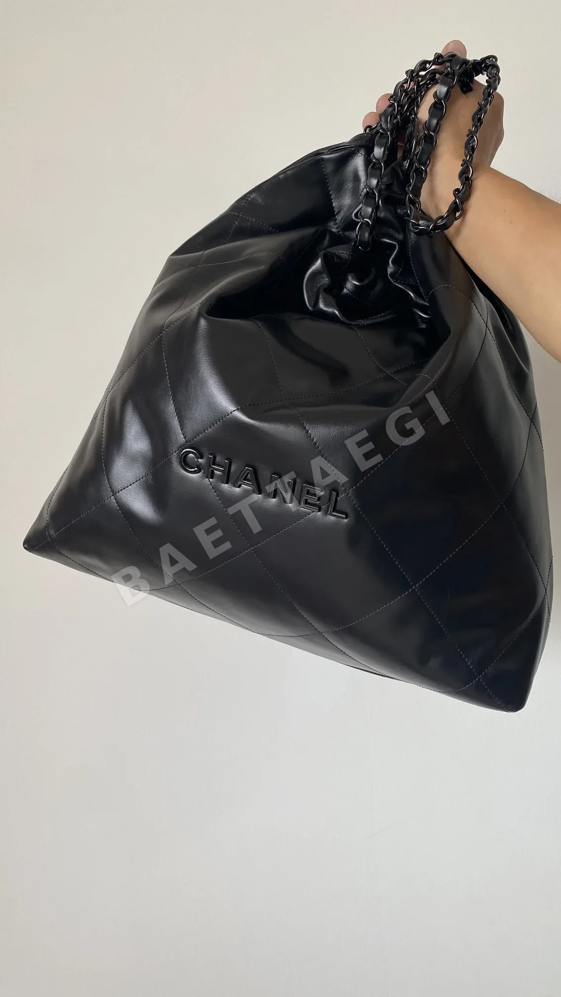 샤넬 22백 몬테벨로 백 블랙 대형 가방 상세 이미지 2
