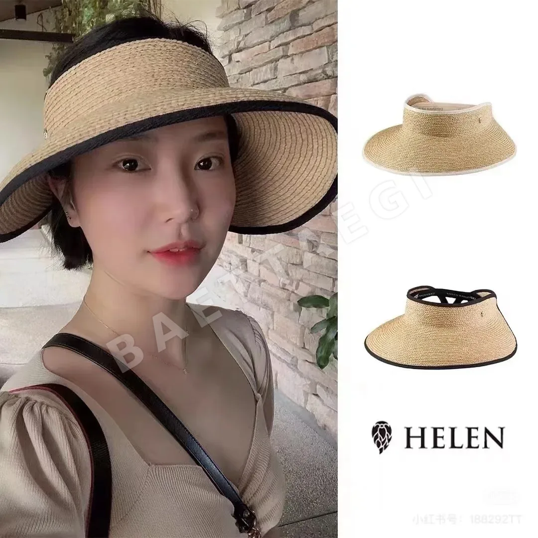 헬렌카민스키 라피아 오픈 바이저 선햇 모자 상세 이미지 3