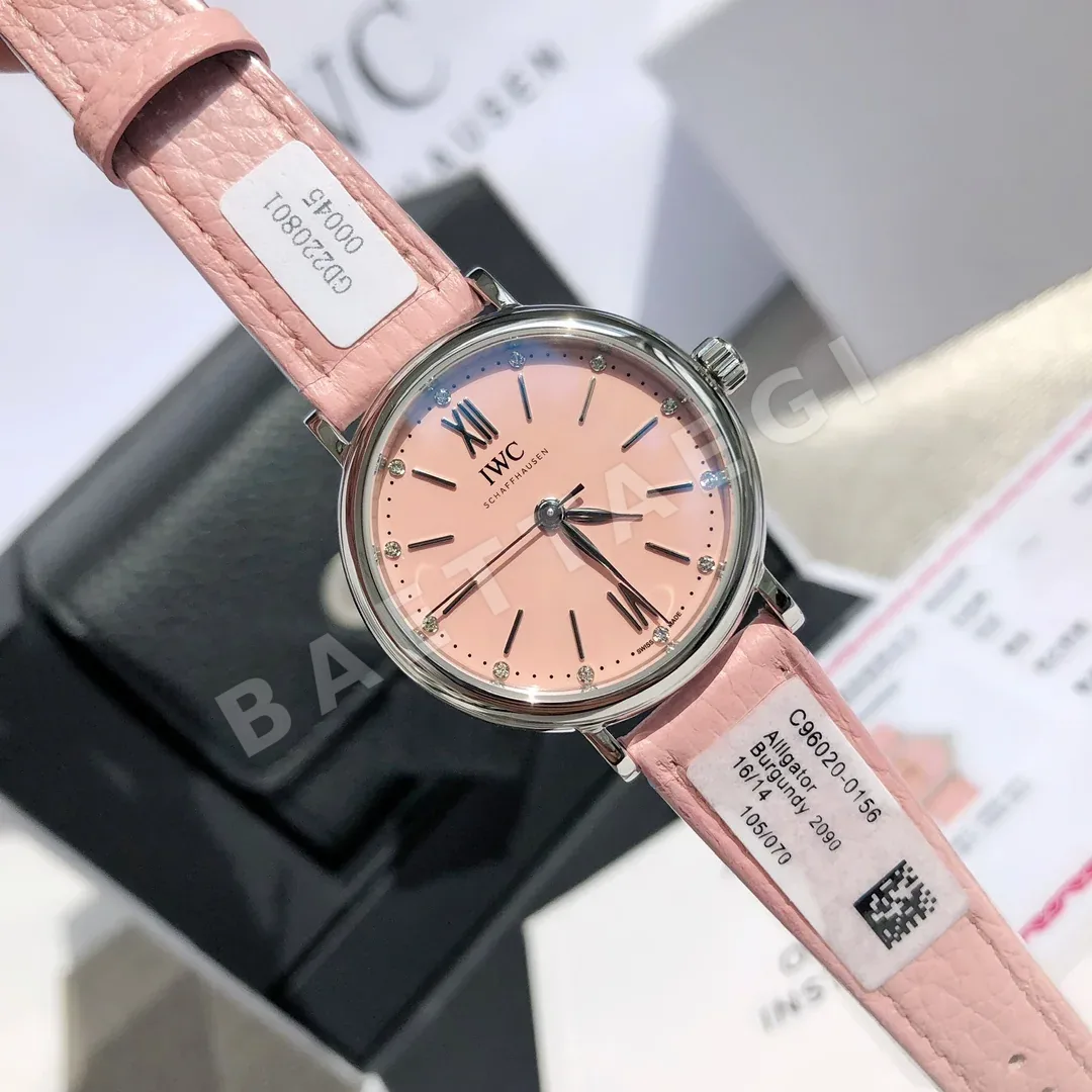 IWC 포르토피노 핑크 다이얼 여성 시계 상세 이미지 6