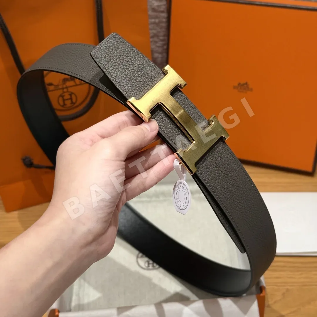 에르메스 리버서블 메탈 버클 남성 벨트 상세 이미지 2