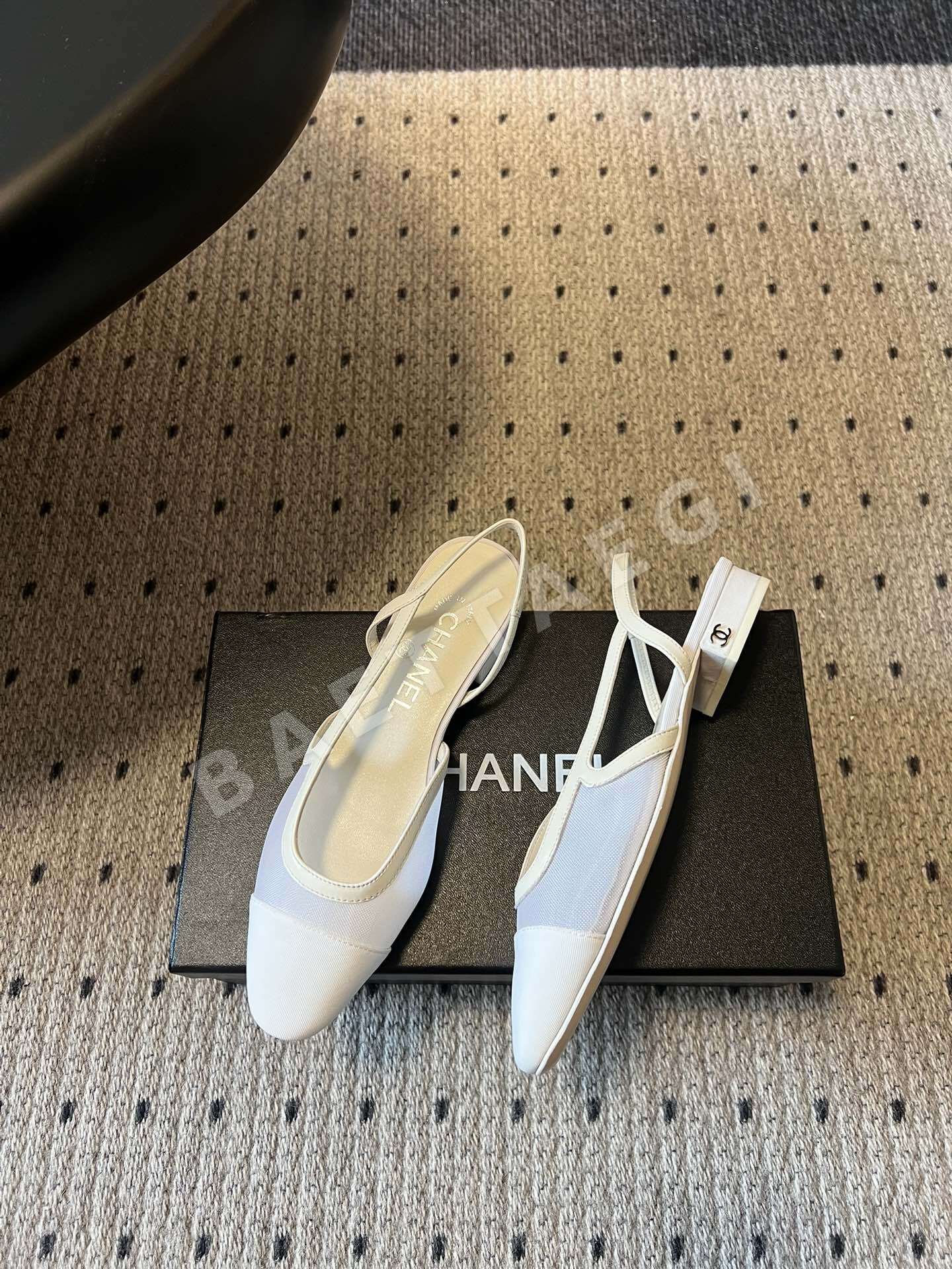샤넬 트위드 소재 백리스 슈즈 상세 이미지 3
