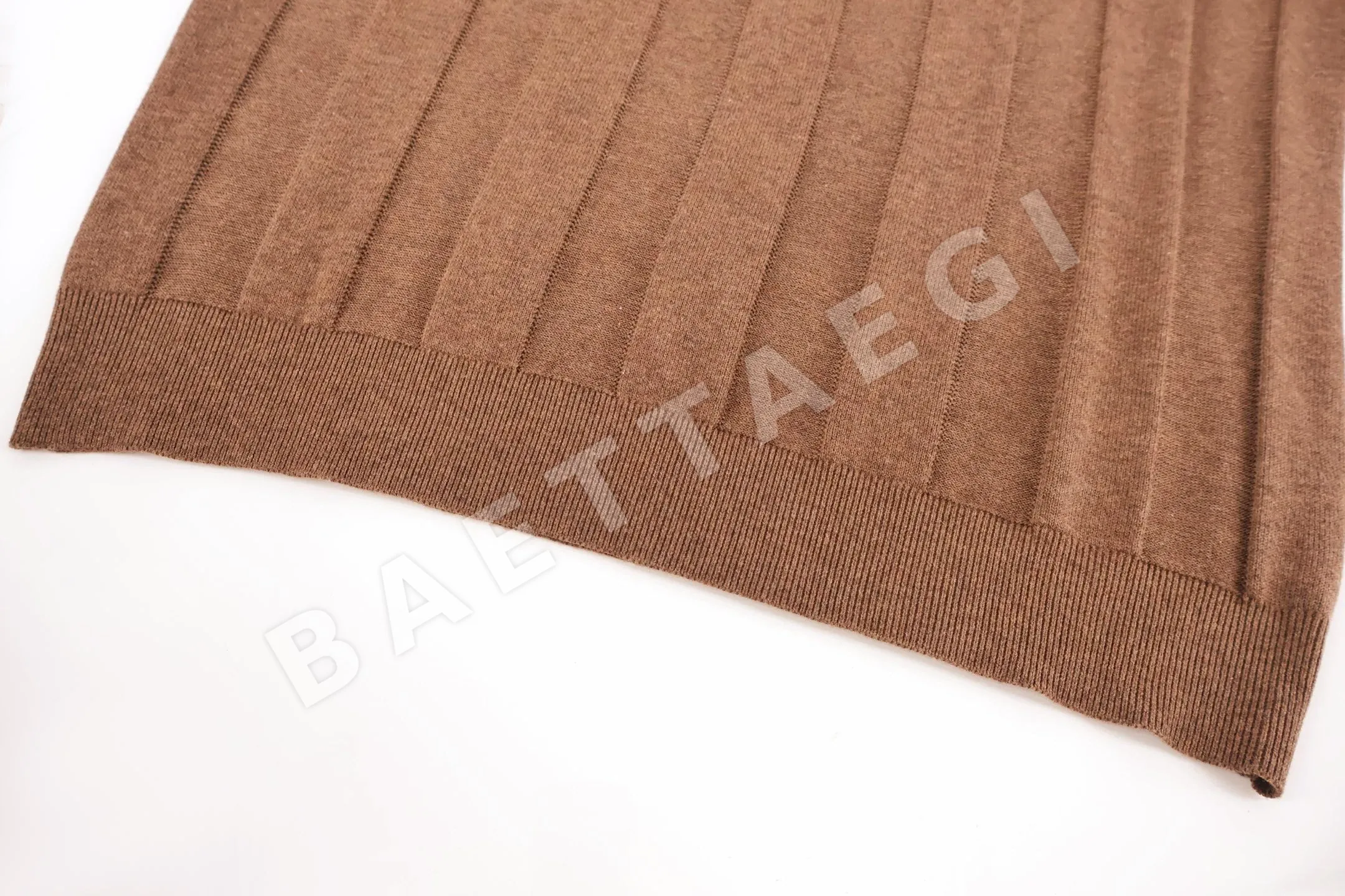 브루넬로쿠치넬리 세로 스트라이프 린넨 반팔 폴로셔츠 상세 이미지 3