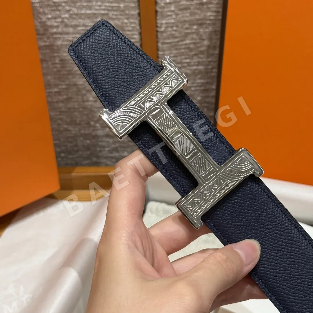 에르메스 홈 투아레그 양면 가죽 벨트 상세 이미지 3