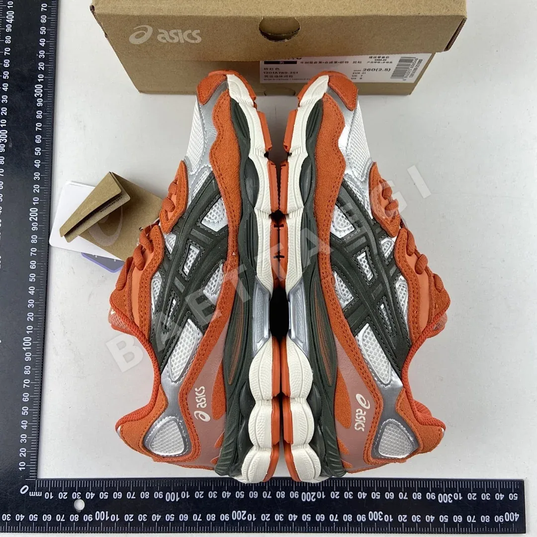 아식스 [HP] 젤 NYC 1201A789-251 200228 Asics Gel-NYC Oatmeal Forest Green Orange 상세 이미지 9