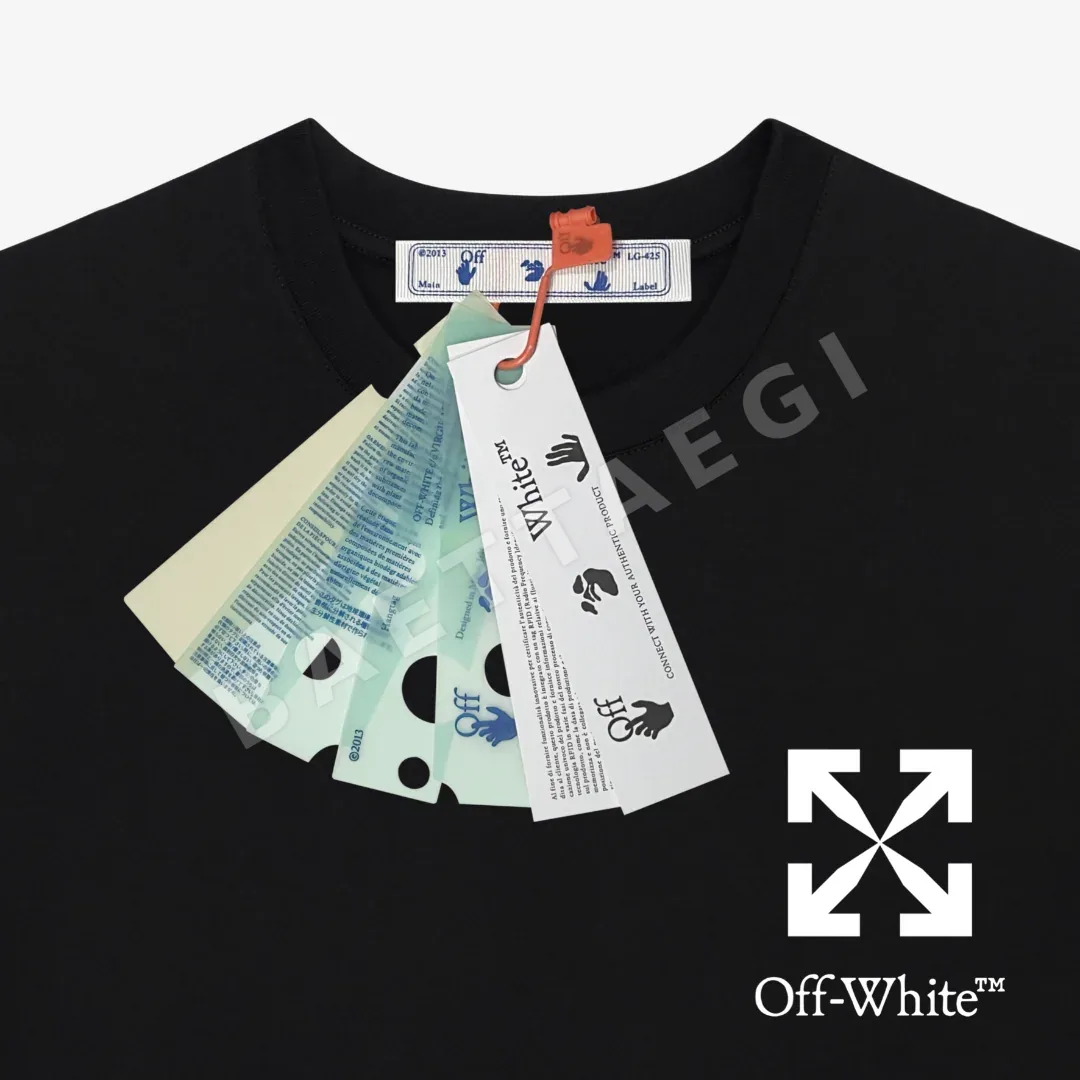 오프화이트 남성 반팔 티셔츠 상세 이미지 4
