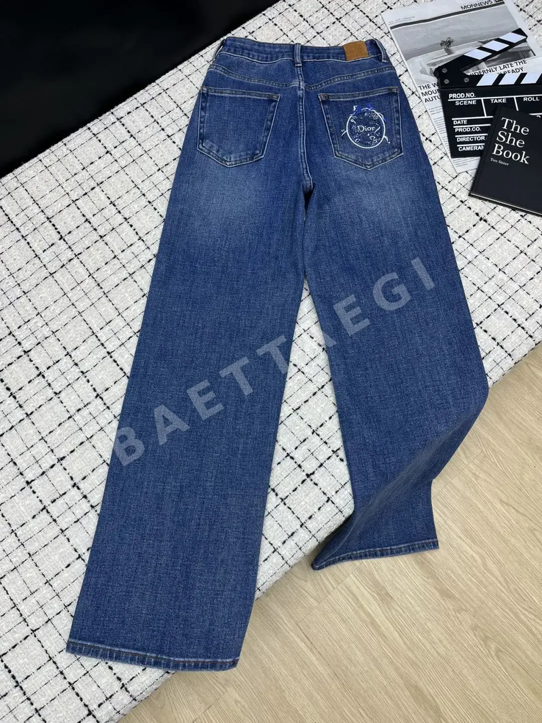 디올 스트레이트 레그 여성 청바지 상세 이미지 8